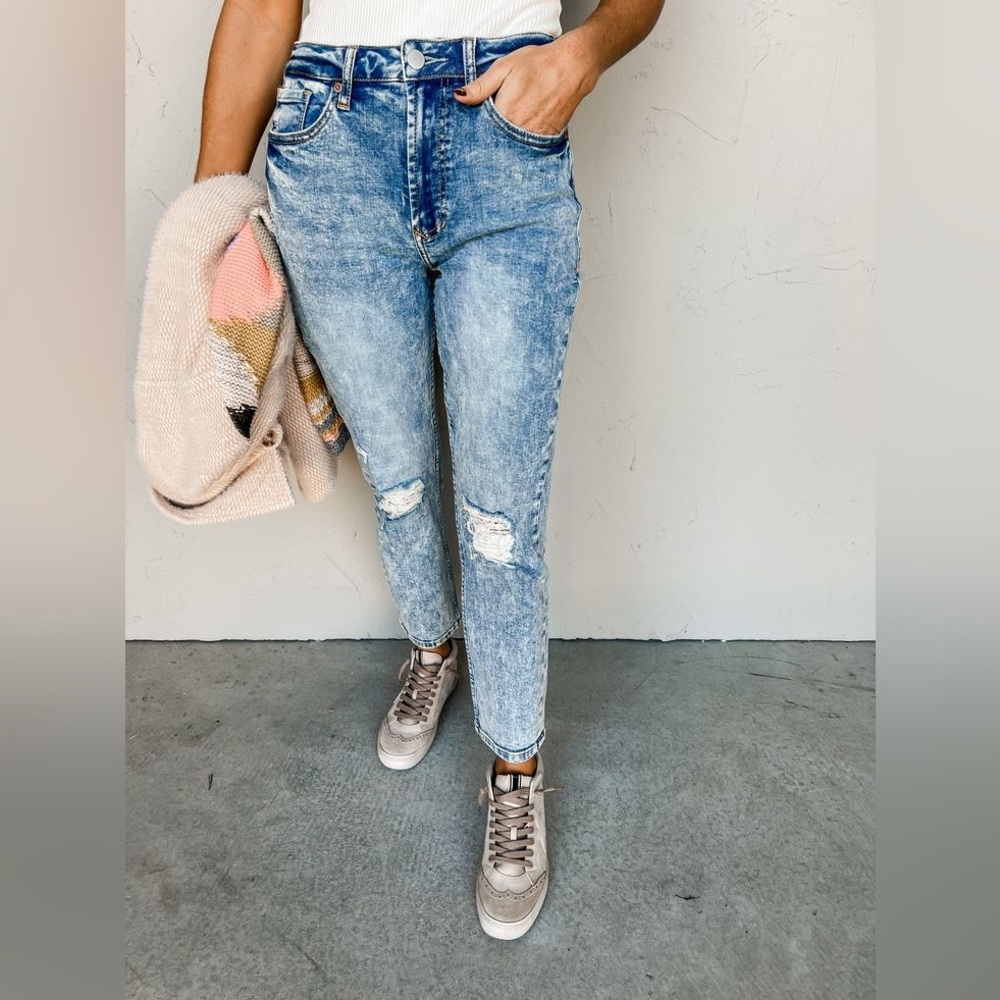 Dear John • JODI SUPER HIGH RISE CROPPED STRAIGHT JEANS • Size 25 • New no tags